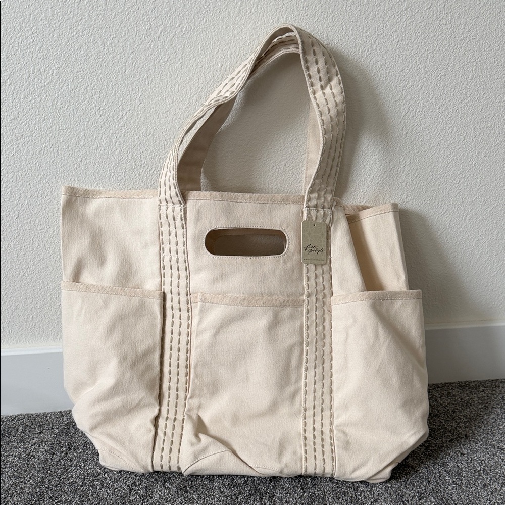 NWT! Free People Caravan Canvas Tote